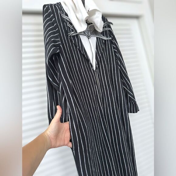 Disney The Nightmare Before Christmas Jack Skellington hooded Union suit  Costum - Picture 5 of 15